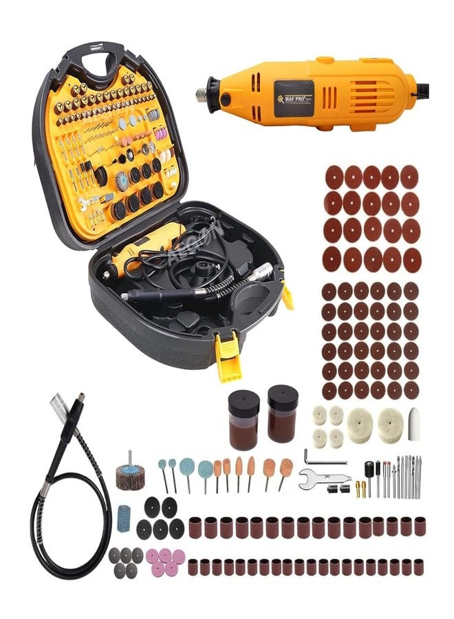 MAF PRO MG2525 252Pcs Mini Rotary Tool Kit | 130W Powerful Motor | Variable Speed 8000-30000 RPM | with Flexible Shaft, Quick-Change Collet | for Cutting, Grinding, Polishing, Drilling & Engraving - Image 1
